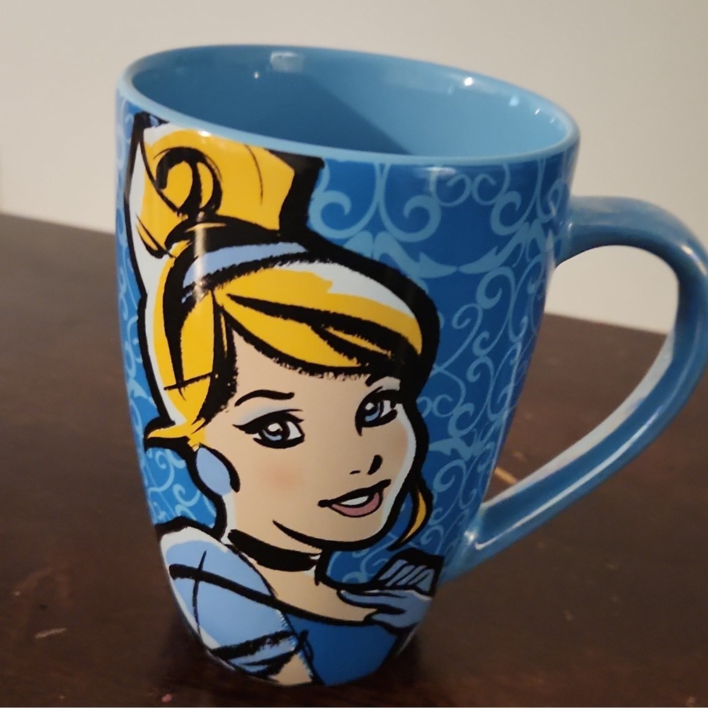 Disney Parks Cinderella Mug Hard To Wake Up Past Midnight Blue‎ Coffee Cup